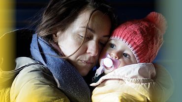 Hilfsaktion für Frauen, mit Kindern aus Berezhany, Ukraine
