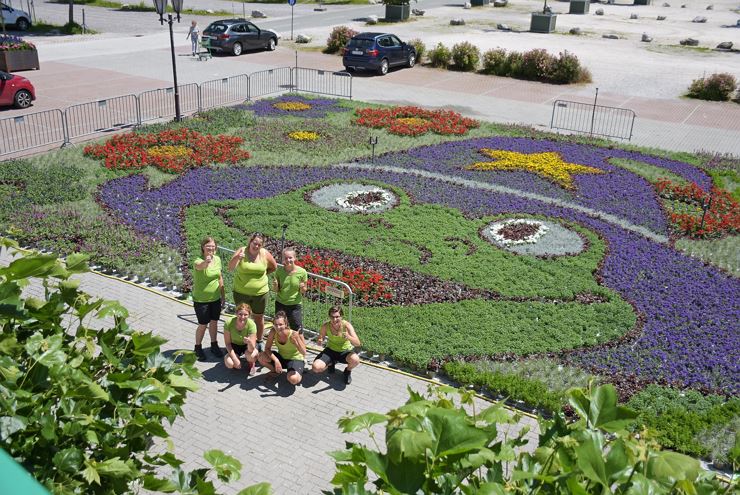 Blütenteppich 'Ein Lebend-Bild aus Blumen'