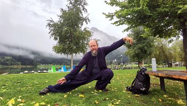 Morning QiGong in the city park - Kufstein