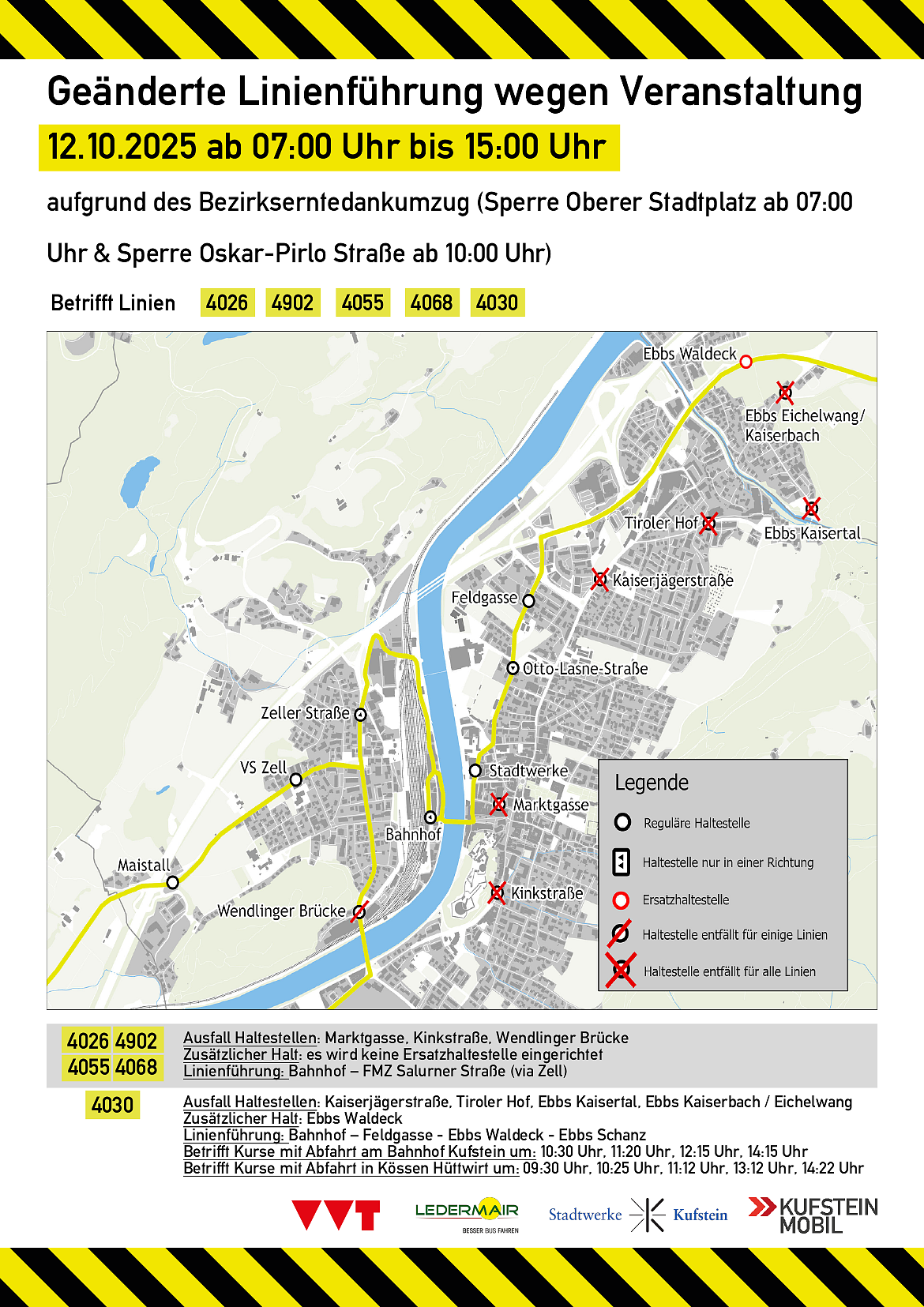 2025-10-09_Geänderte Linienführung_Bezirkserntedankfest