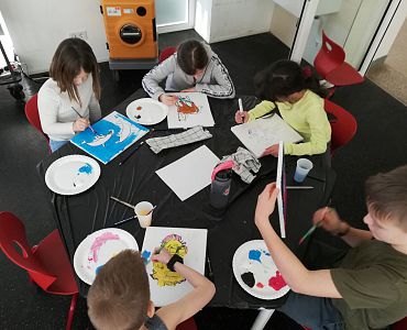 Uhr basteln Semester Ferienexpress 2023